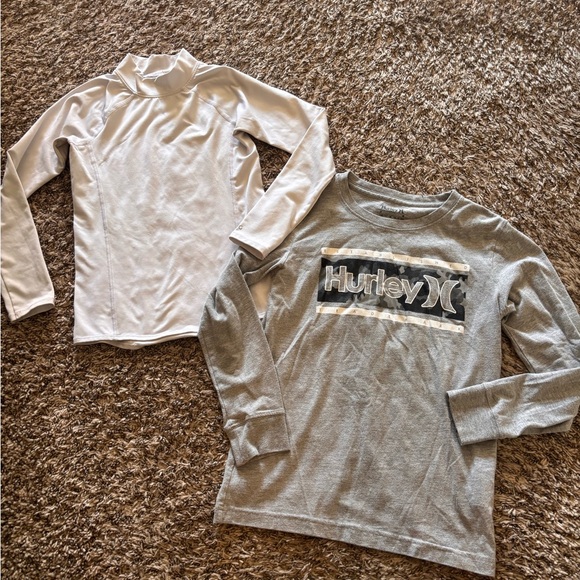 Bundle of two long sleeve shirts Boys 10-12 - Picture 1 of 7